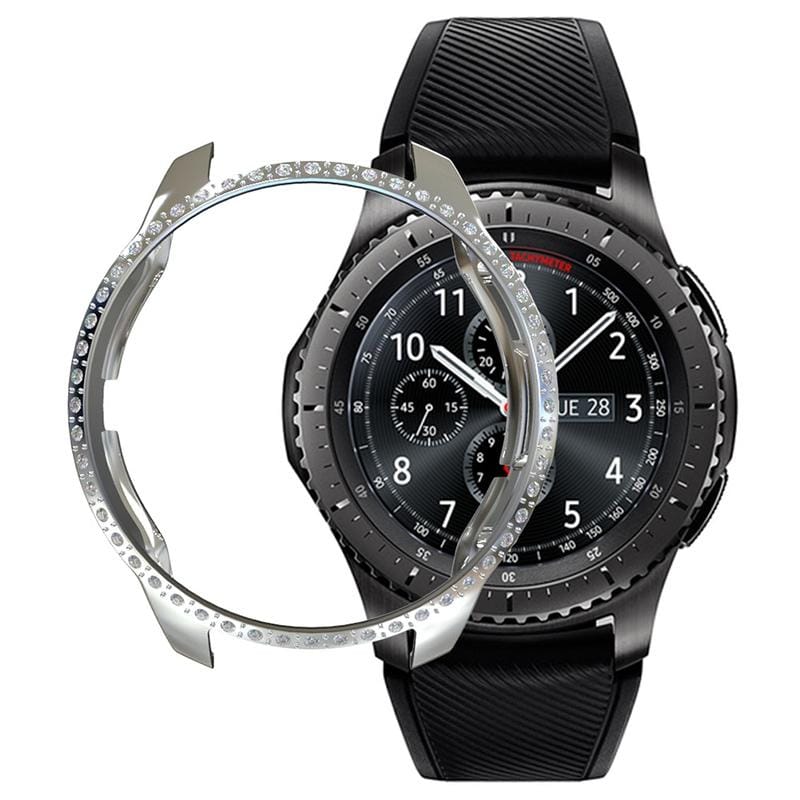 For Samsung Watch 42mm PC Diamond Watch Case (Silver)