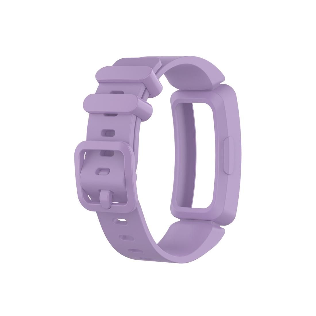 Smart Watch Silicon Wrist Strap Watchband for Fitbit Inspire HR (Light Purple)