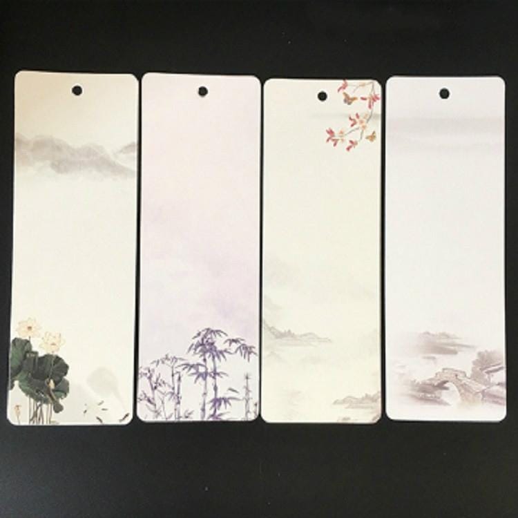 Elegant Pattern Paper Bookmark School Stationery Exquisite Small Gift (Landscape )