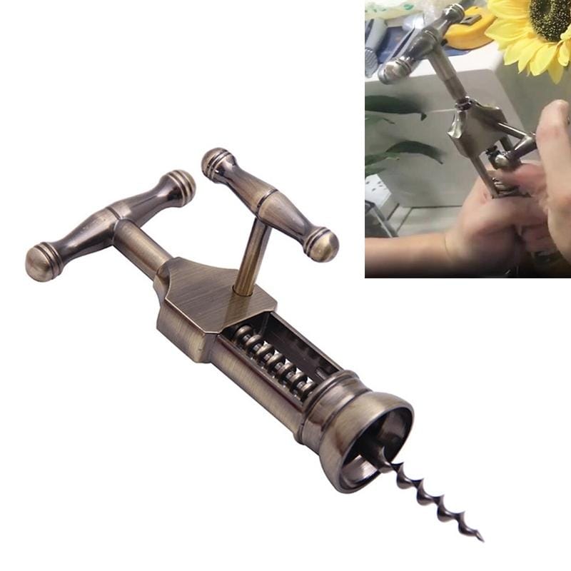 Multifunction Portable Screw Corkscrew Zinc Alloy Wine Bottle Opener, Packing: White Box
