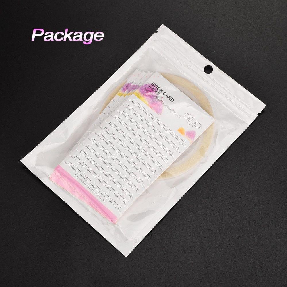 10pcs False Lashes Grafting Stick Card with Adhesive Tape