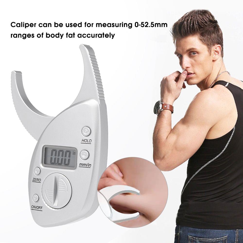 Digital Body Fat Caliper Skinfold Caliper LCD Display Skin