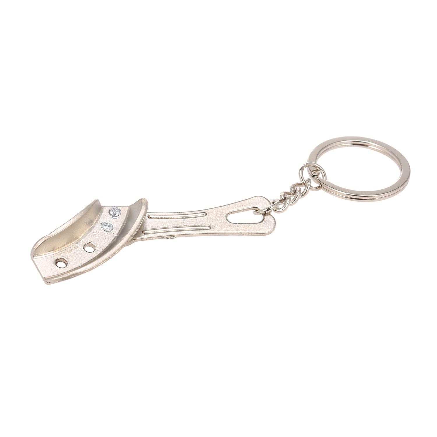 Denture-shaped Key Chain Dental Theme Stainless Steel Key - Denture-shaped