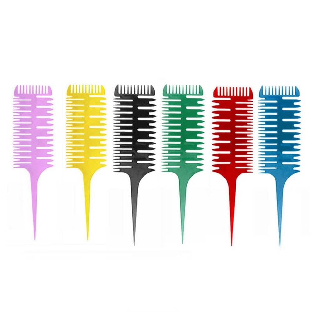 6pcs Hair Styling Coloring Dyeing Tint Combs Sectioning