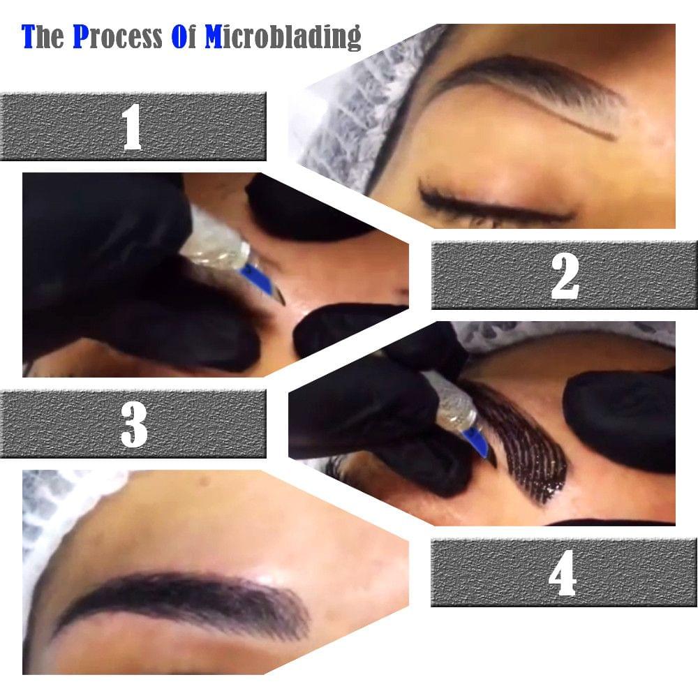 Microblading Kit Eyebrow Tattoo Needle Pen Set with Tattoo