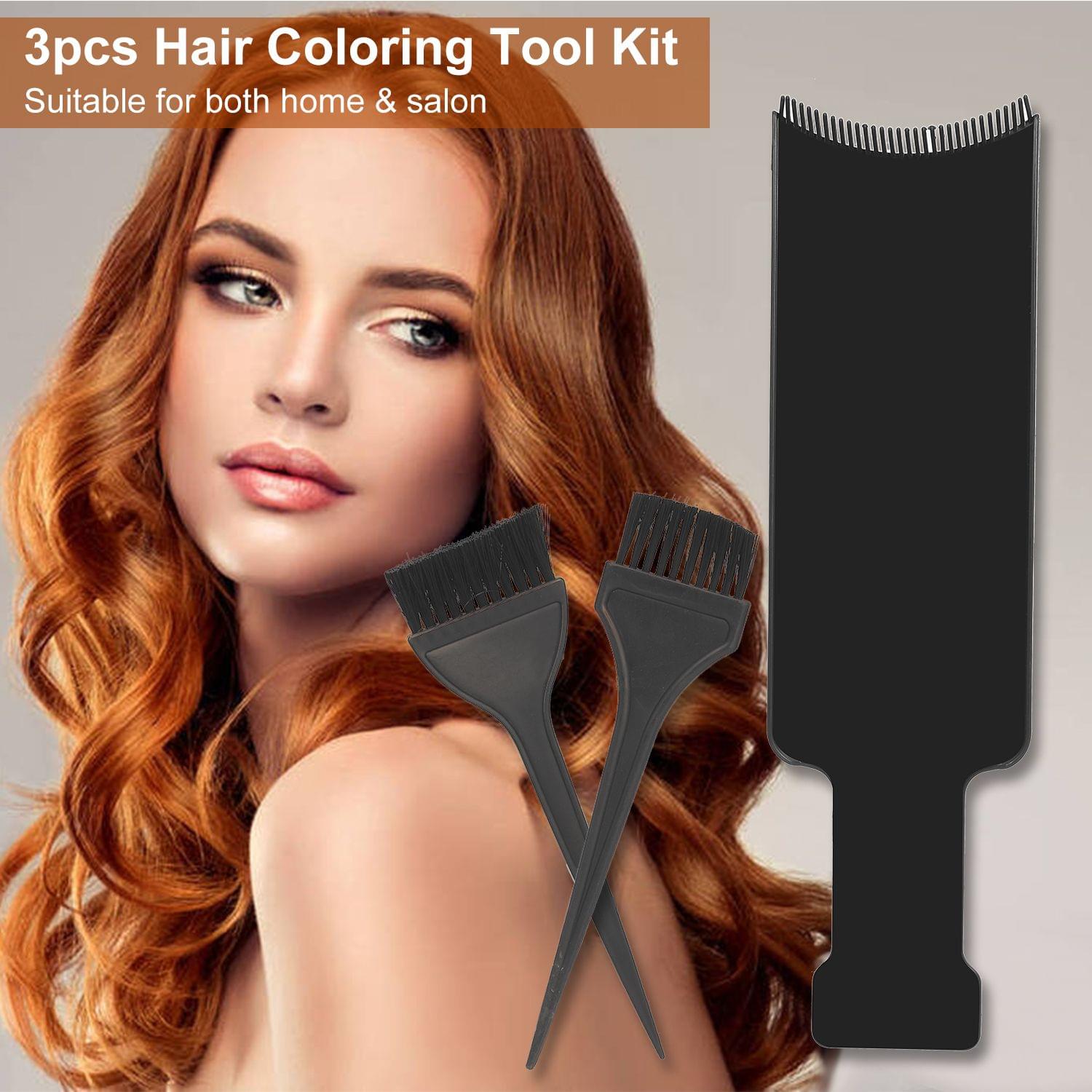 3pcs Hair Color Mixing Dye Kit Hair Coloring Set Salon Tool