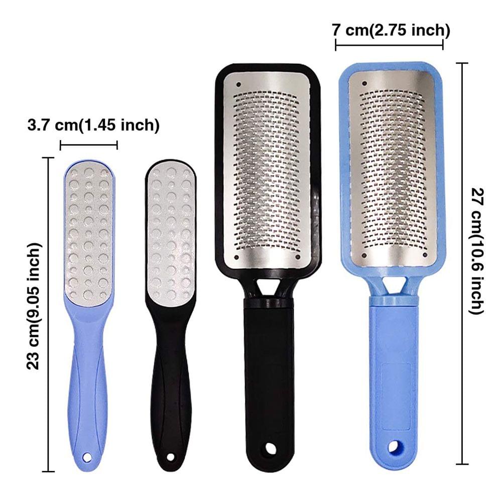 4pcs Foot File Kit Stainless Steel Foot Rasp Callus Dead