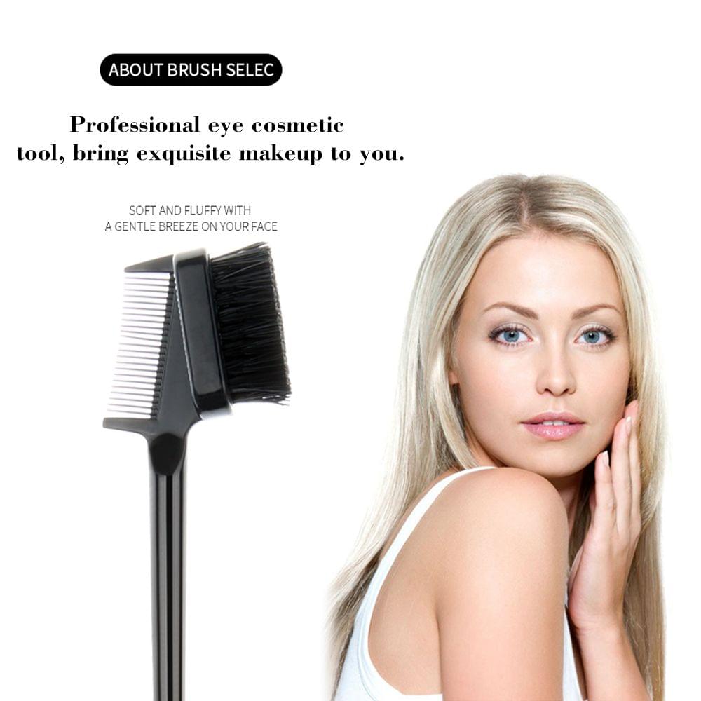 2 in 1 Brow & Lash Brush Brow Eyelash Comb Professional