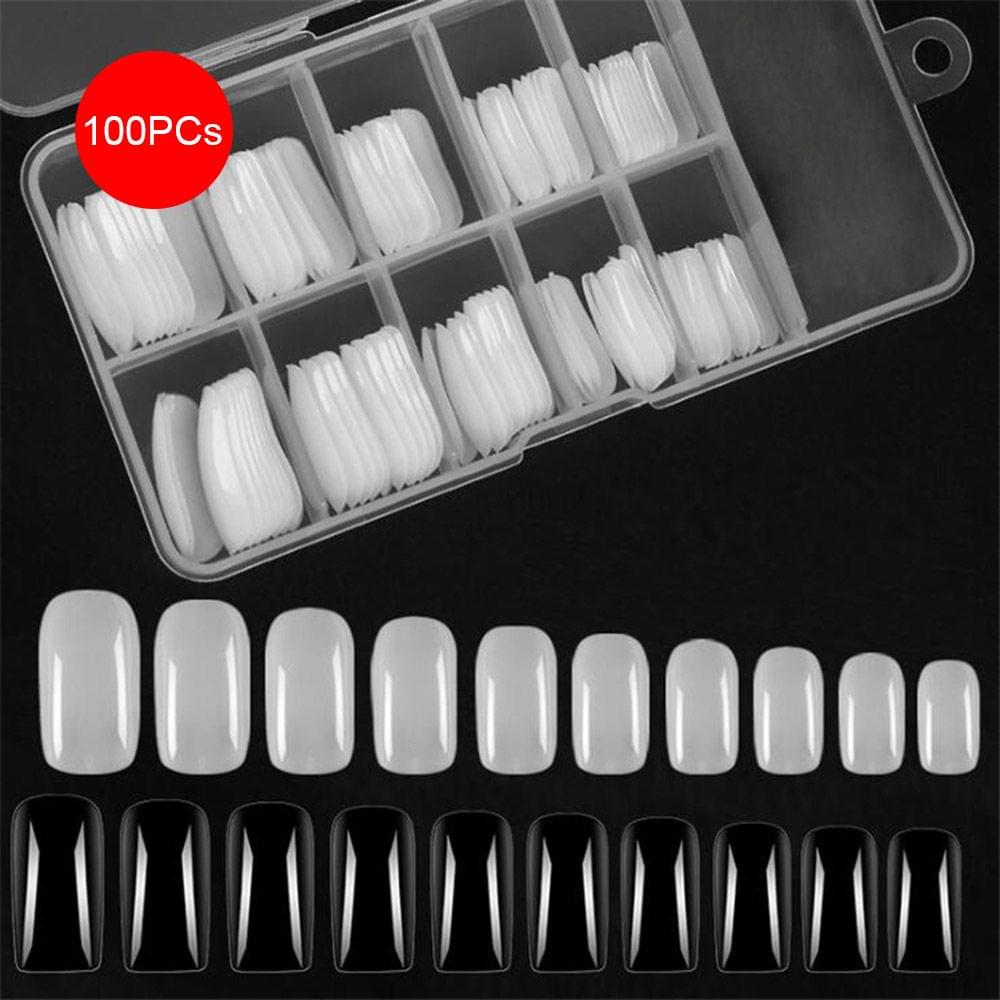 100PCs Fake Nails False Nails Tips Full Cover False Nails / - Half Cover