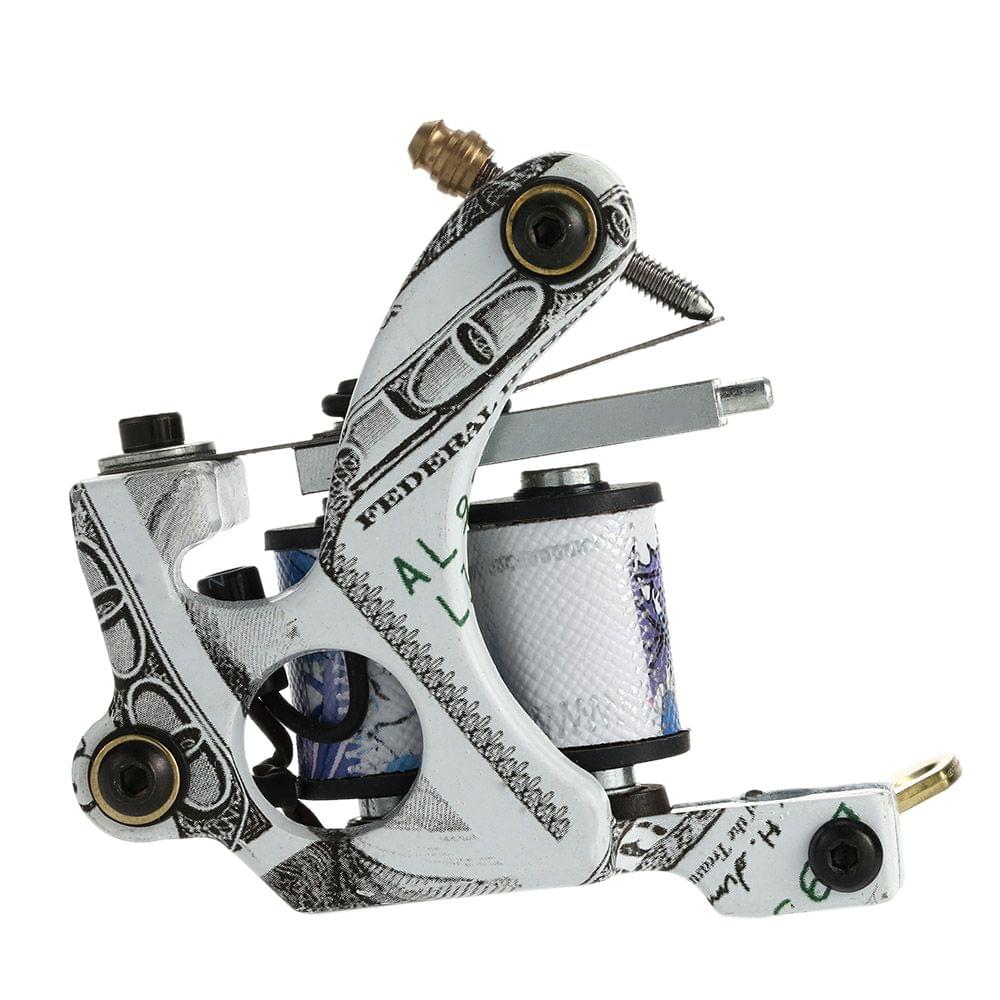 New Pro Tattoo Machine Shader Liner 10 Wrap Coils Tattoo