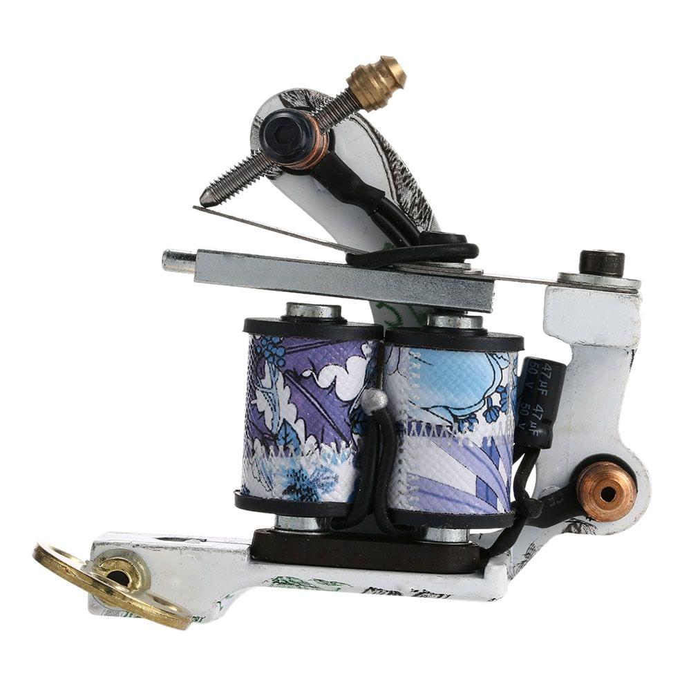 New Pro Tattoo Machine Shader Liner 10 Wrap Coils Tattoo