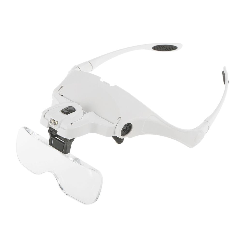 Magnifier Glasses for Eyelash Extension Loupe Headband Light