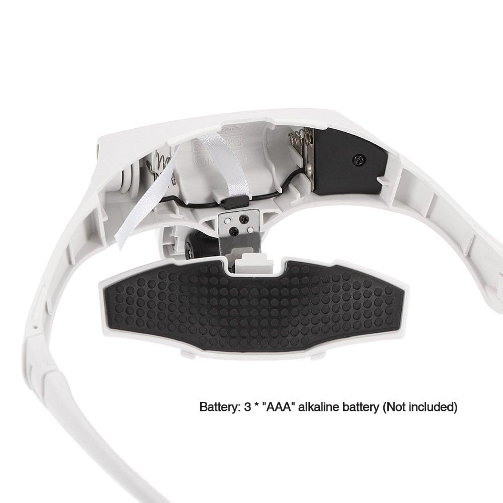 Magnifier Glasses for Eyelash Extension Loupe Headband Light