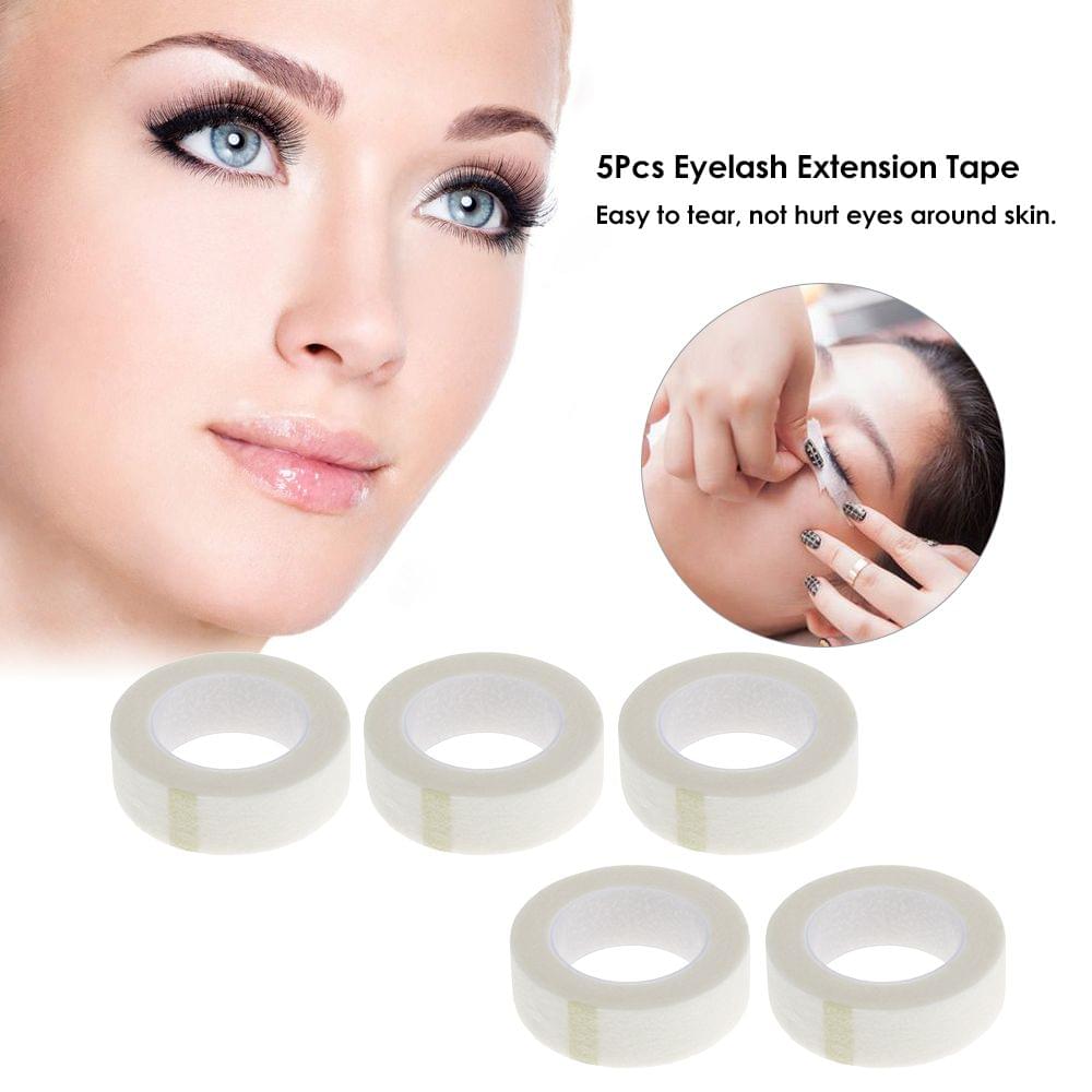 5 Pcs Eyelash Extension Lint Free Eye Pads White Tape Under