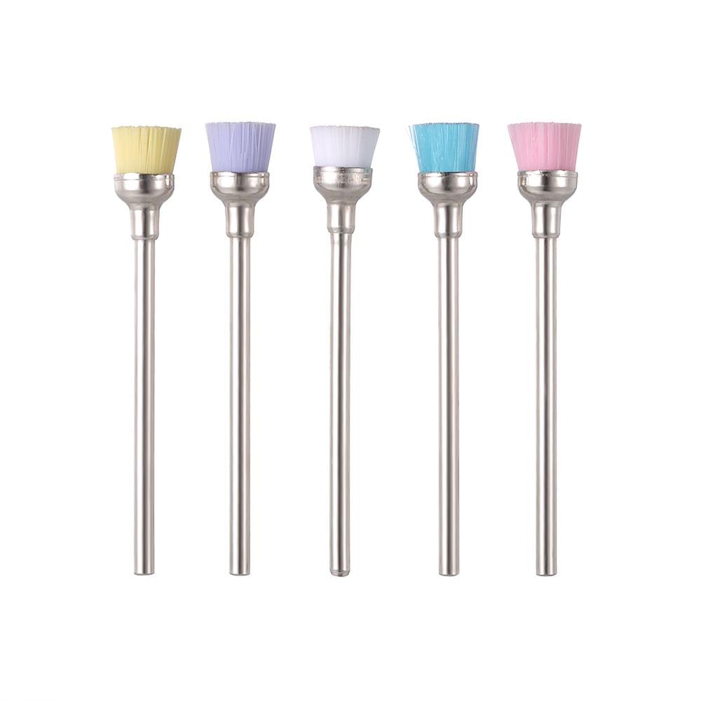 5pcs Mix color Nail Drill Cleaning Brush Electric 2.35mm