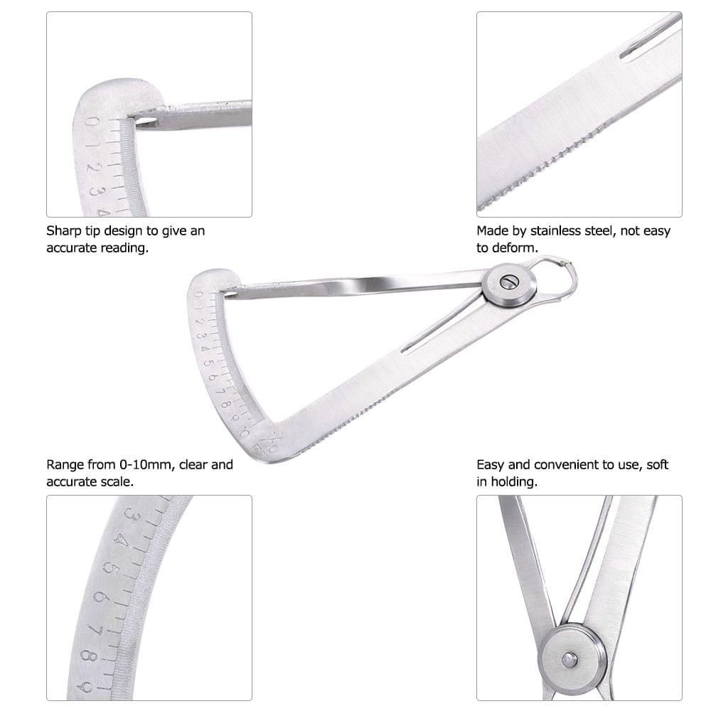 Stainless Steel Dental Gauge Caliper Dental Metal Wax