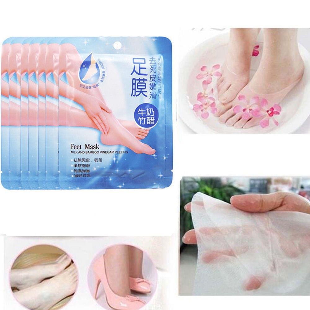 7 Pairs Comfort Exfoliating Peel Foot Masks 14Pcs Baby Soft - Pack of 7