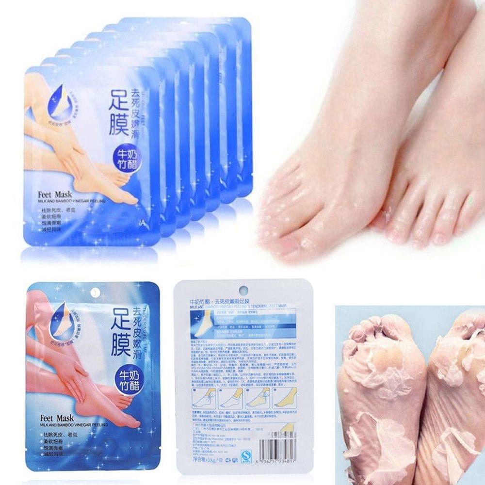 7 Pairs Comfort Exfoliating Peel Foot Masks 14Pcs Baby Soft - Pack of 7