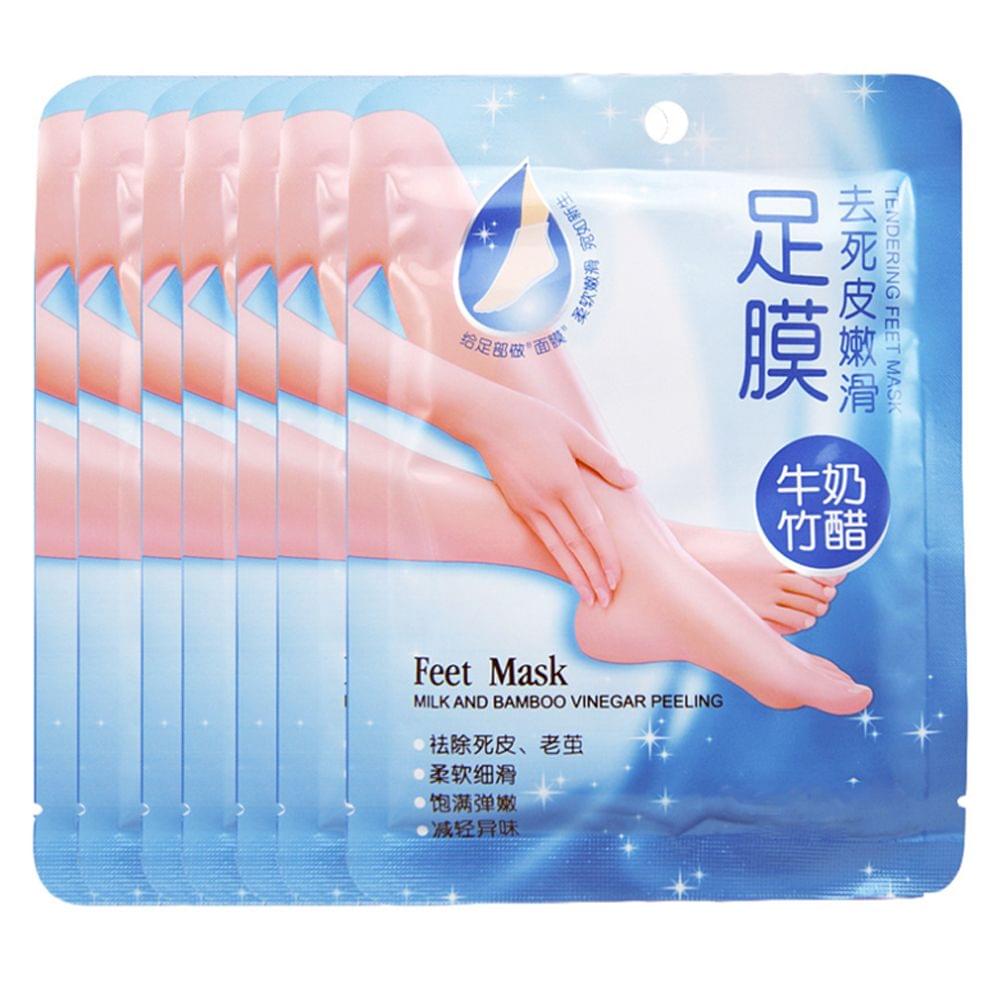 7 Pairs Comfort Exfoliating Peel Foot Masks 14Pcs Baby Soft - Pack of 7