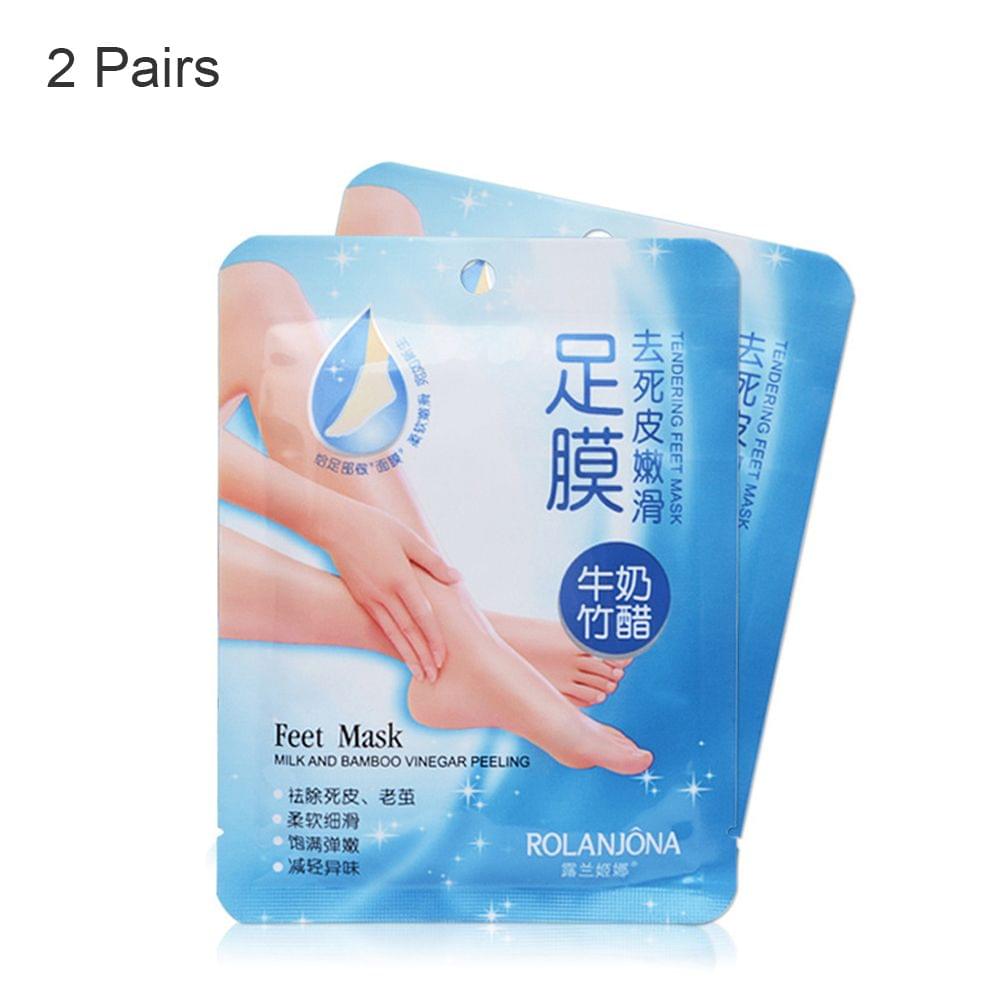 2 Pairs Comfort Exfoliating Peel Foot Masks 8Pcs Baby Soft - Pack of 2