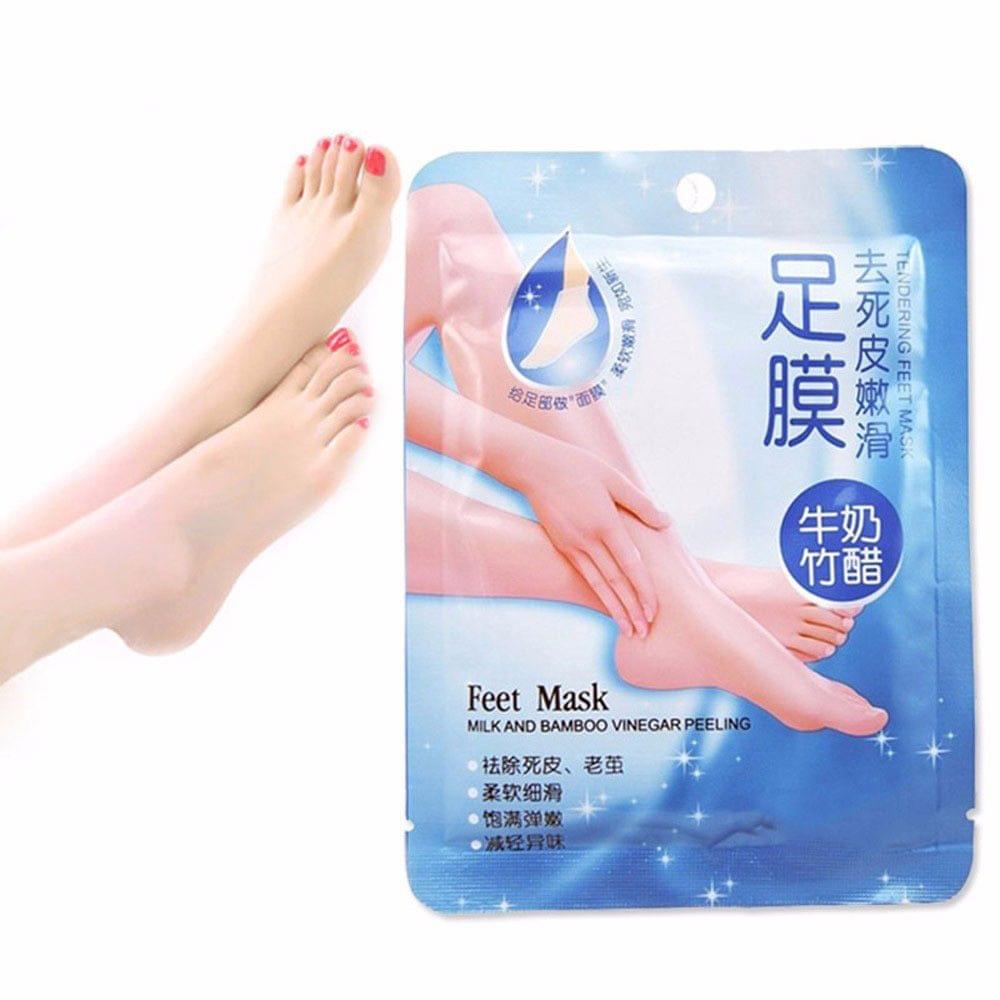 2 Pairs Comfort Exfoliating Peel Foot Masks 8Pcs Baby Soft - Pack of 2