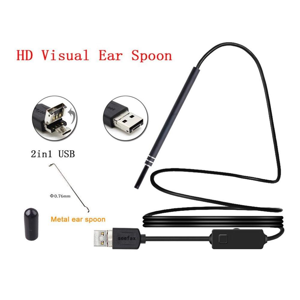 USB Ear Cleaning Endoscope Visual Earpick With Mini Camera