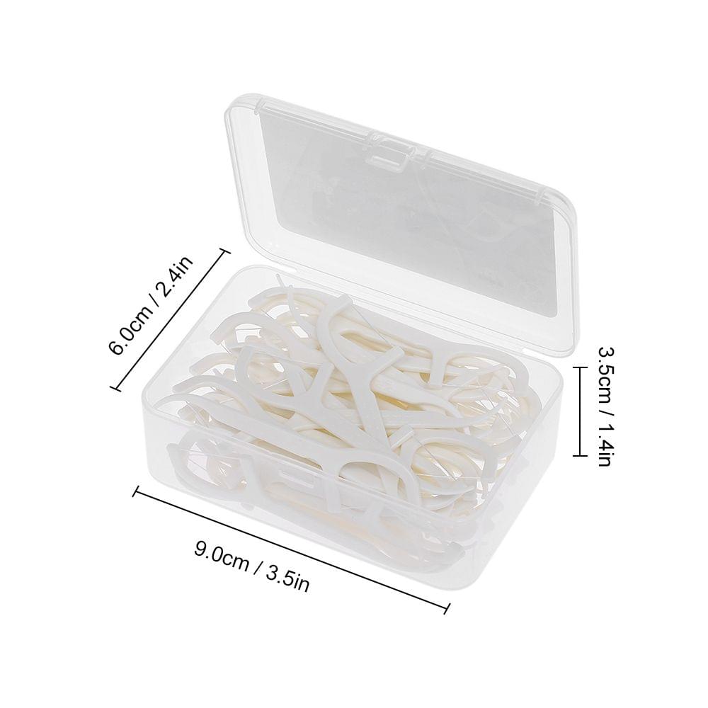 50Pcs/ Box Dental Floss Picks Disposable Inter-dental Brush