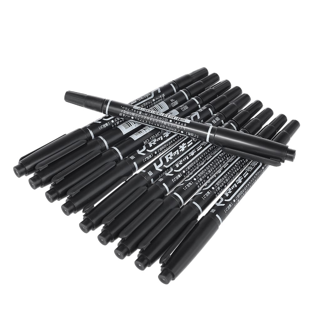 10Pcs Double-headed Tattoo Skin Marker Pen Tattooing