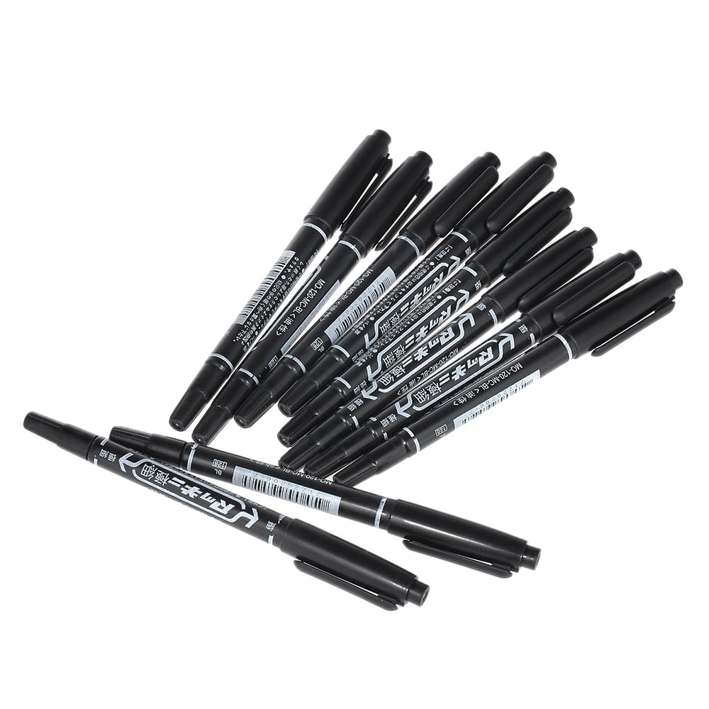 10Pcs Double-headed Tattoo Skin Marker Pen Tattooing