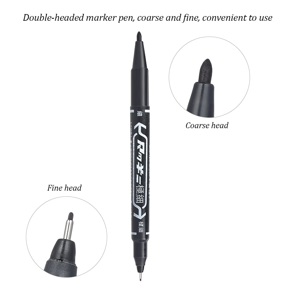 10Pcs Double-headed Tattoo Skin Marker Pen Tattooing