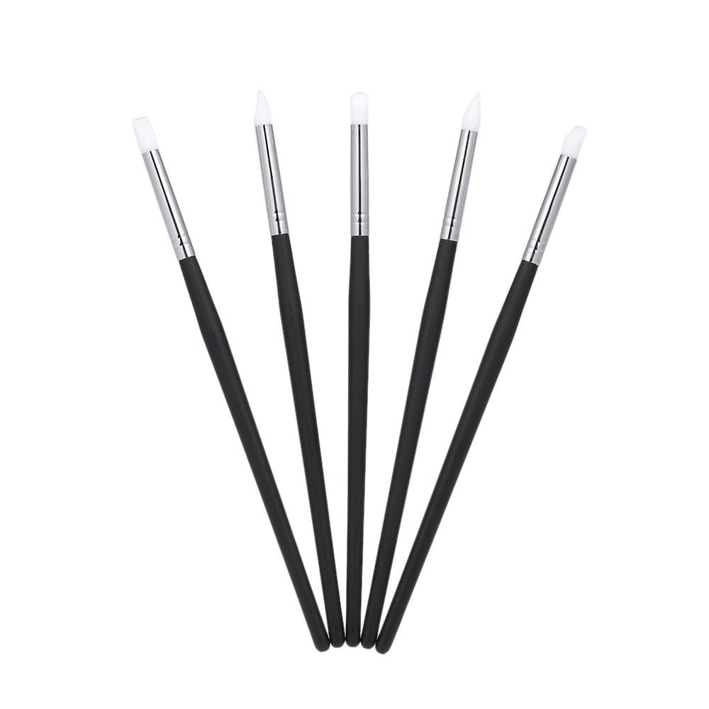 5 Pcs Dental Silicone Brush Pens Dental Shaping Tooth Tool (White)