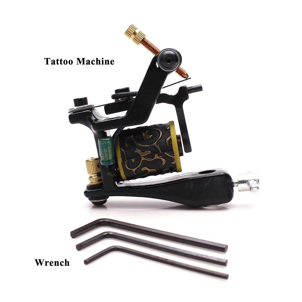 Professional Permanent Tattoo Machine 12 Wrap Coils Lining