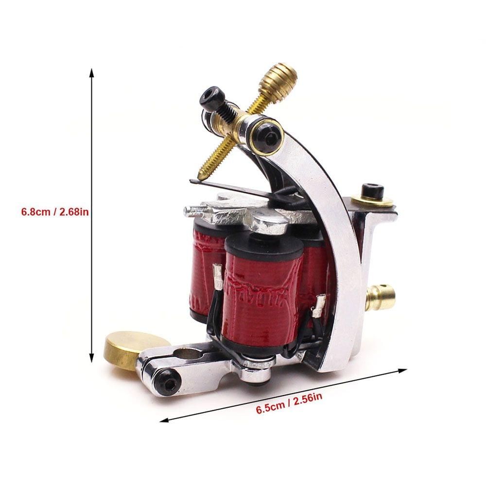 Tattoo Machine 10 Wraps Coil Professional Tattoo Gun Machine