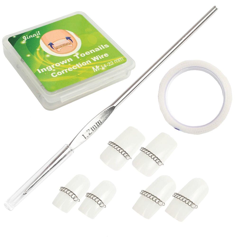 3pcs/set Ingrown Toenail Correction Steel Hook Wire Fixer - M