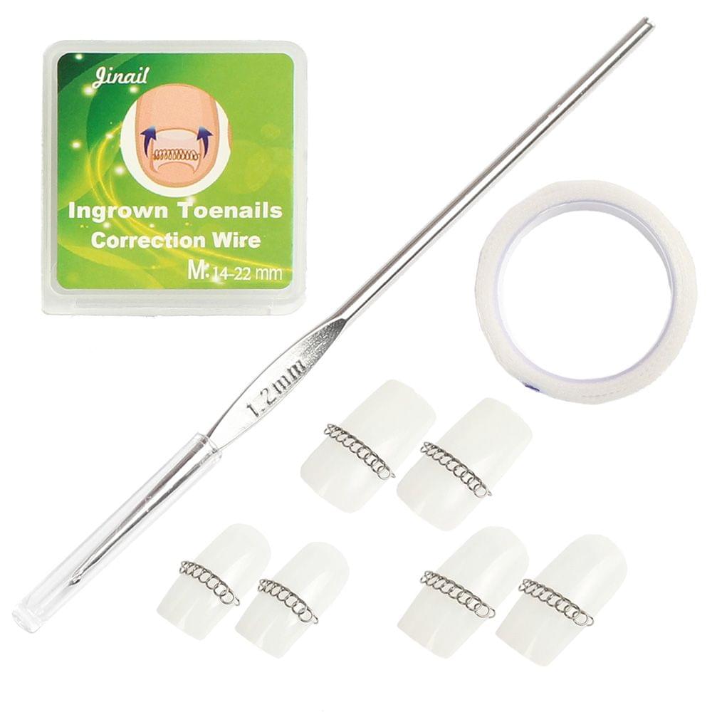 3pcs/set Ingrown Toenail Correction Steel Hook Wire Fixer - M