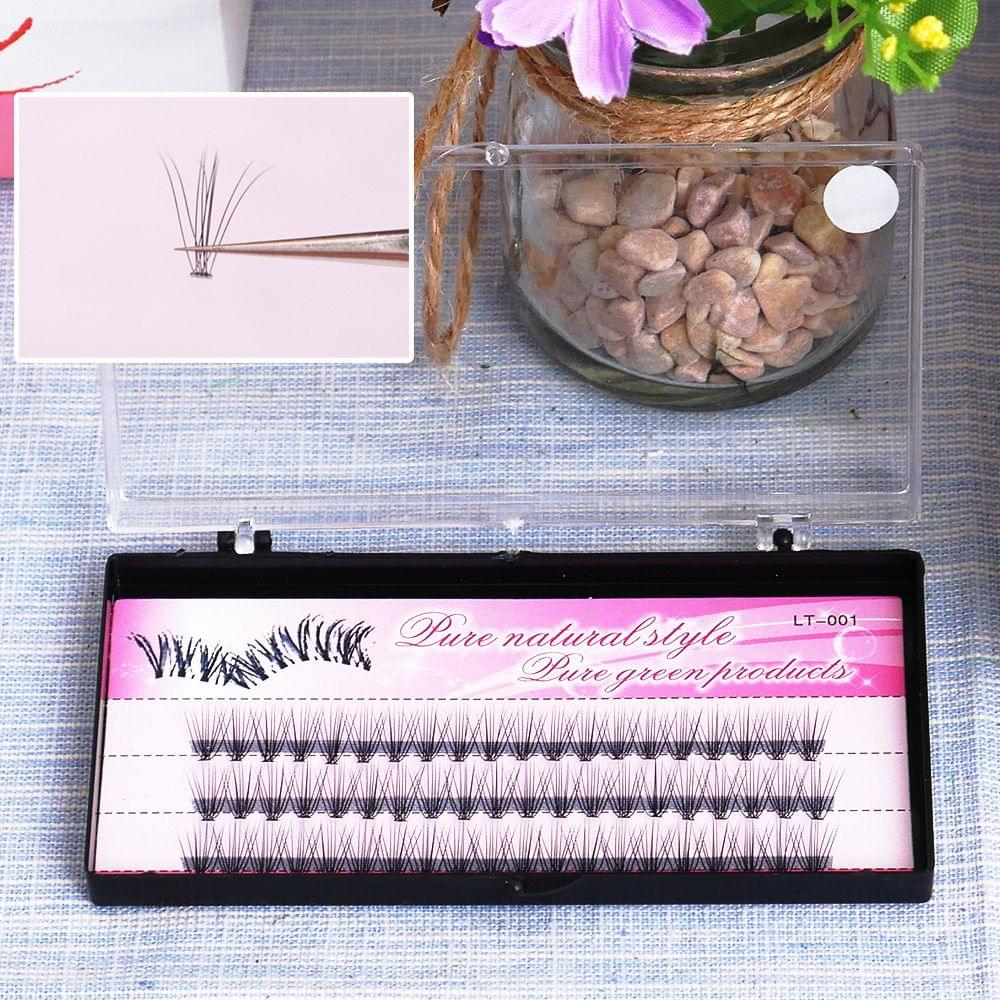 Fashion 60 Bundle/Set False Eyelashes Extension Kit - 12mm