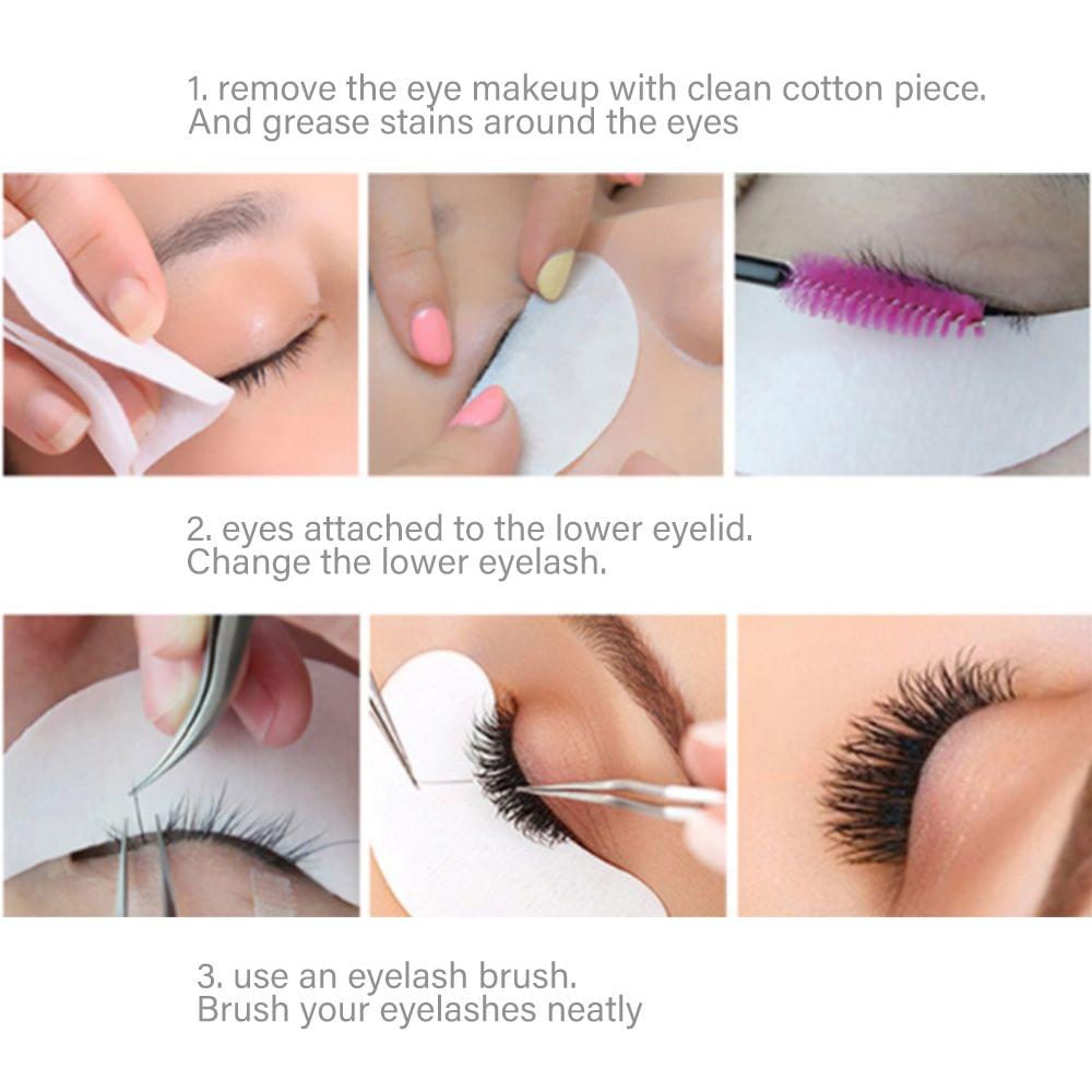 Fashion 60 Bundle/Set False Eyelashes Extension Kit - 12mm