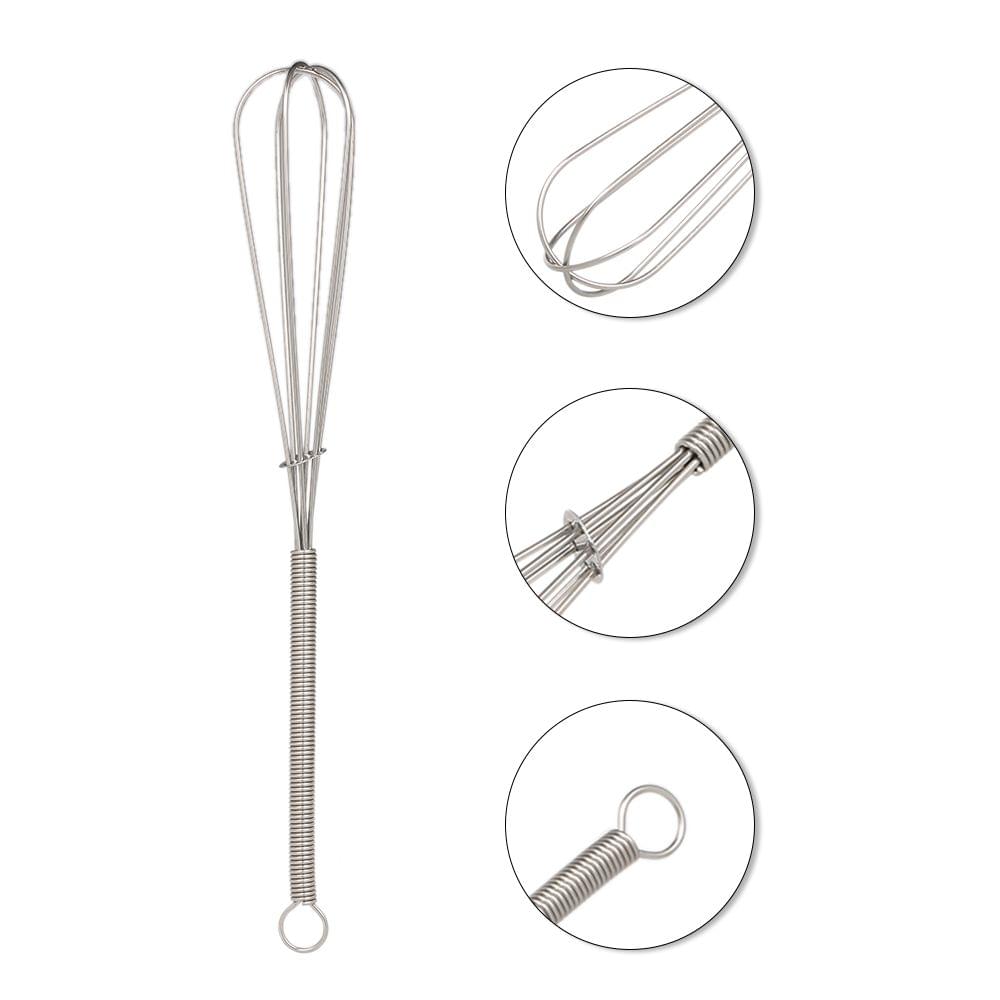 Stainless Steel Whisk Stirrer Cream Mixer Salon Barber