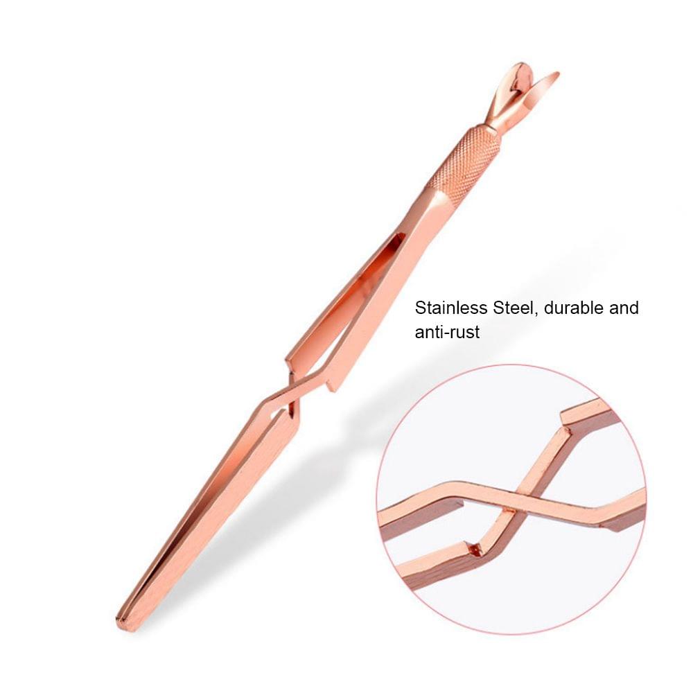 Dual-end Nail Art Shaping Tweezers Nail Cuticle Remover