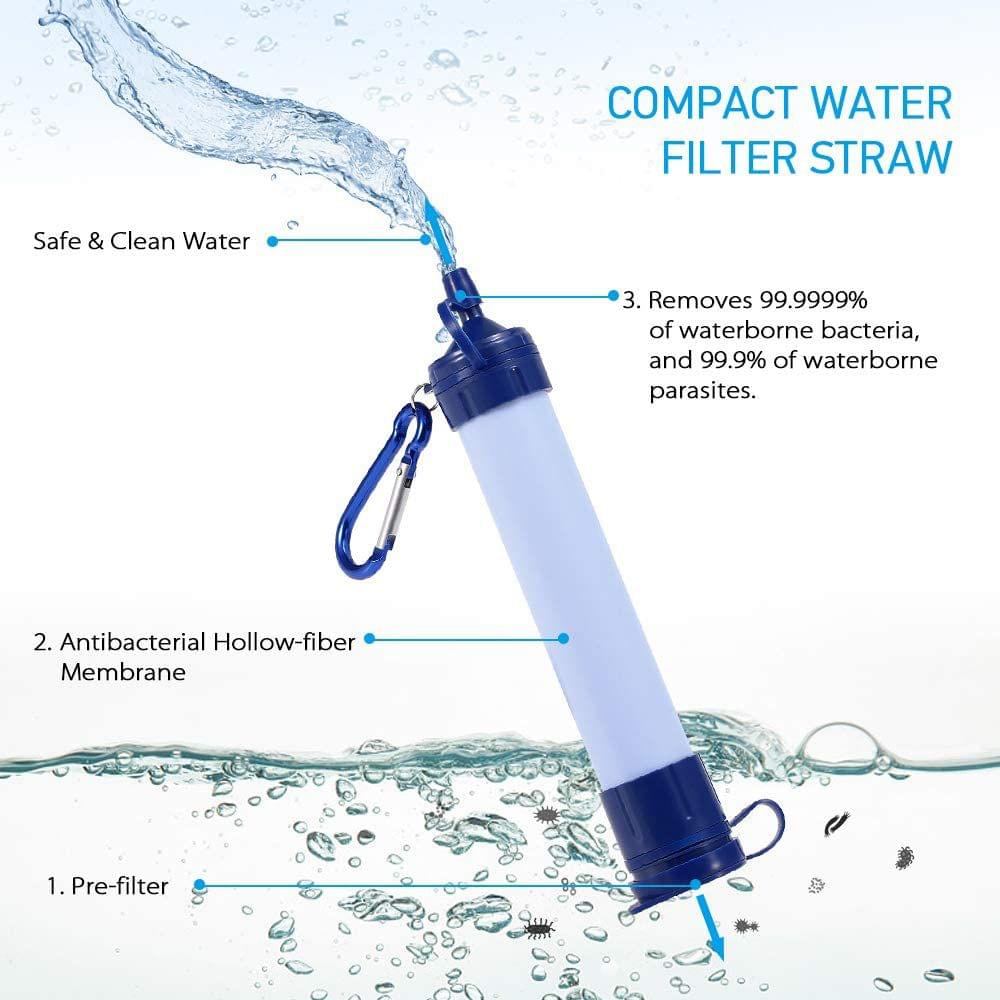 Water Filter Straw and Cleaning Kit Water Filtration System