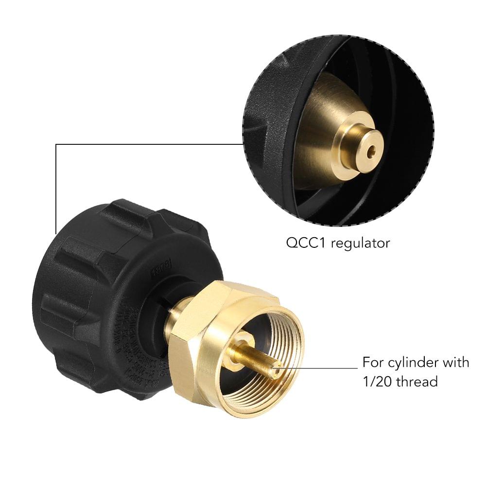 Safety QCC1/Type1 Regulator Valve Refill Adapter for 1LB