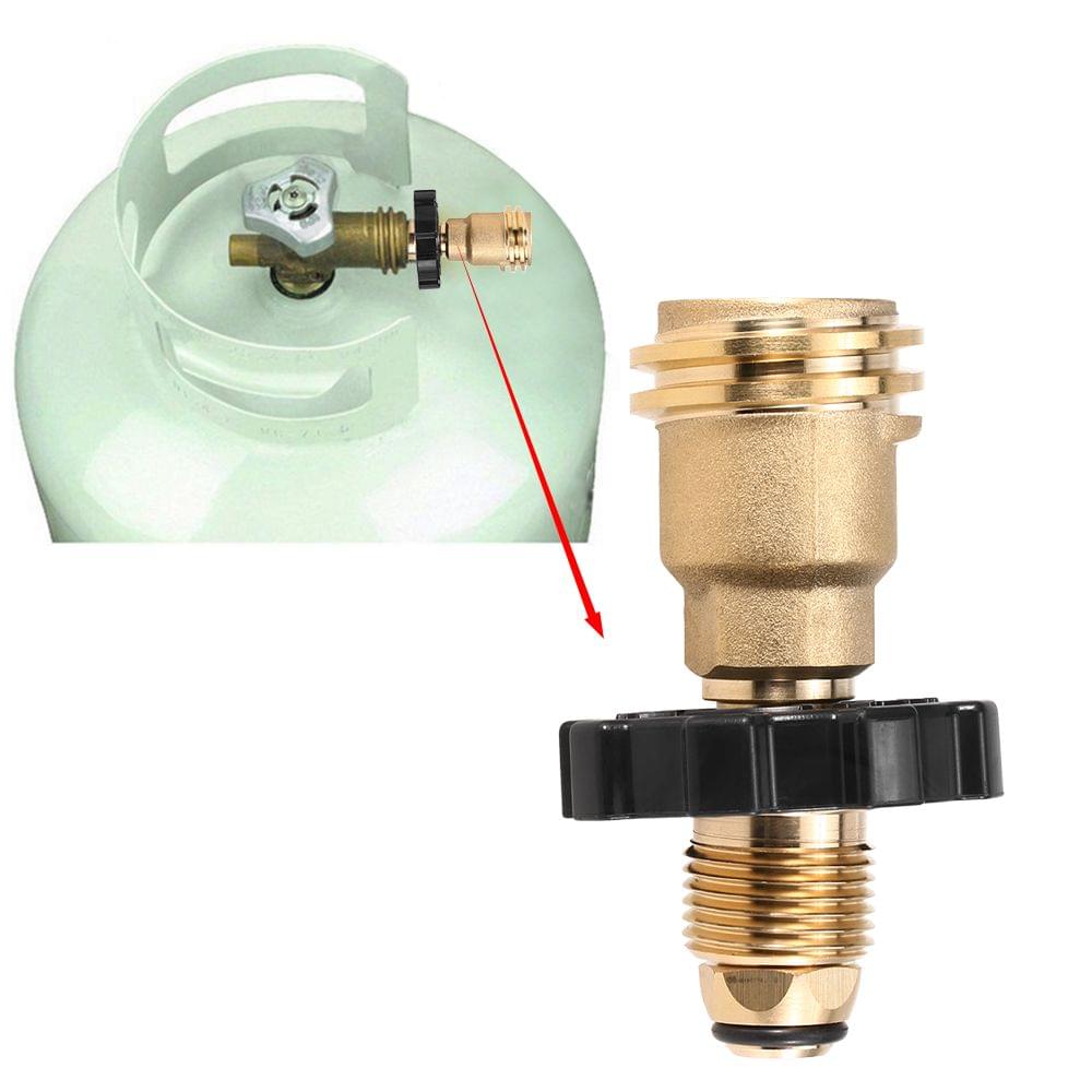 Lixada Propane Tank Adapter Solid Brass Regulator Valve - No gauge