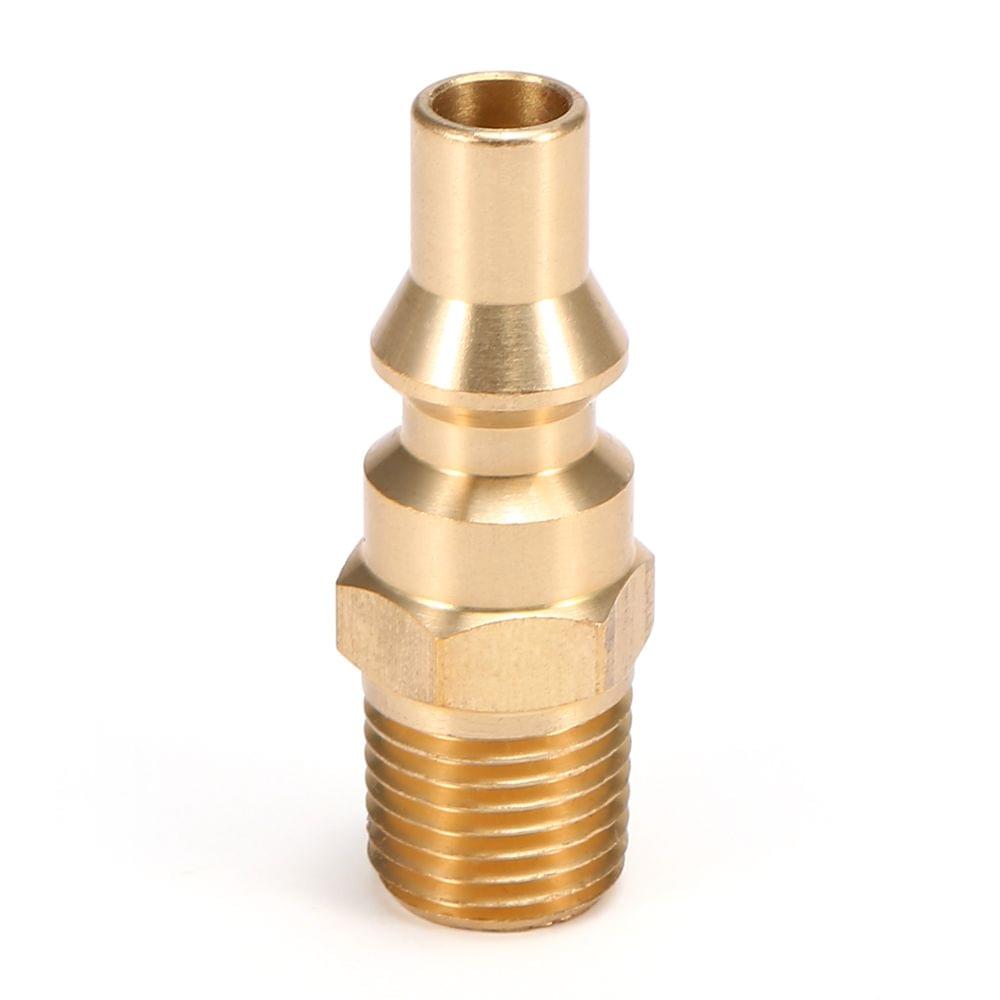 Solid Brass 1/4'' RV Propane Connect Adapter Propane/Natural - 3