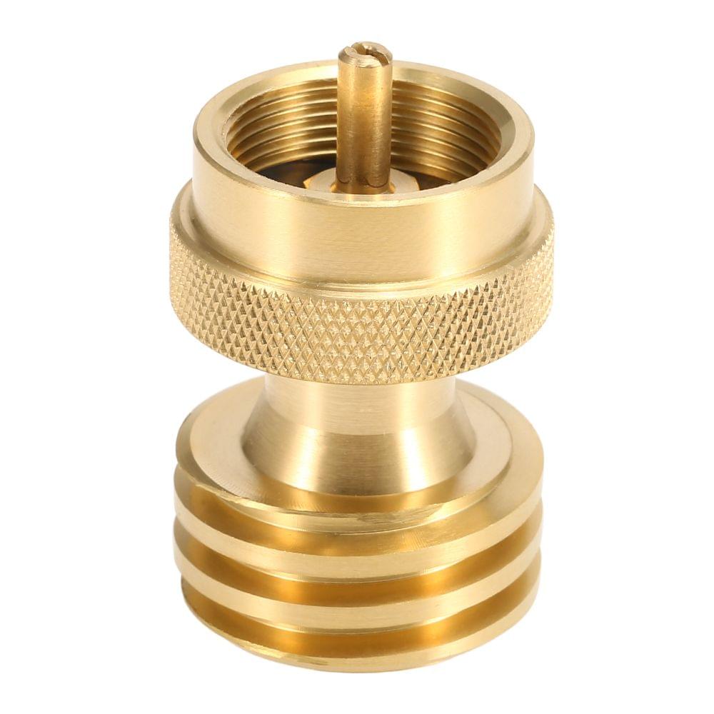 Solid Brass Steak Saver Adapter 1LB/16.4oz Propane Connector - Style-1