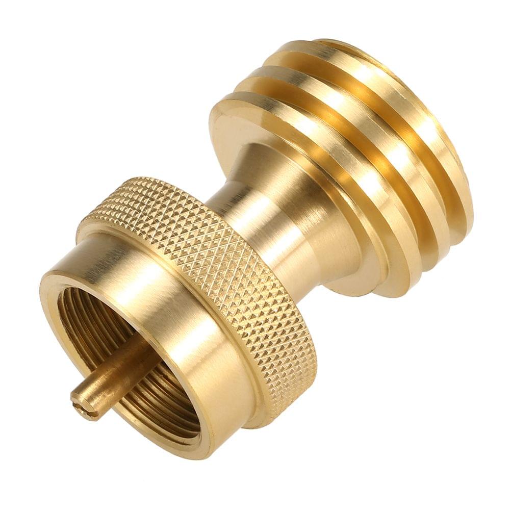 Solid Brass Steak Saver Adapter 1LB/16.4oz Propane Connector - Style-1