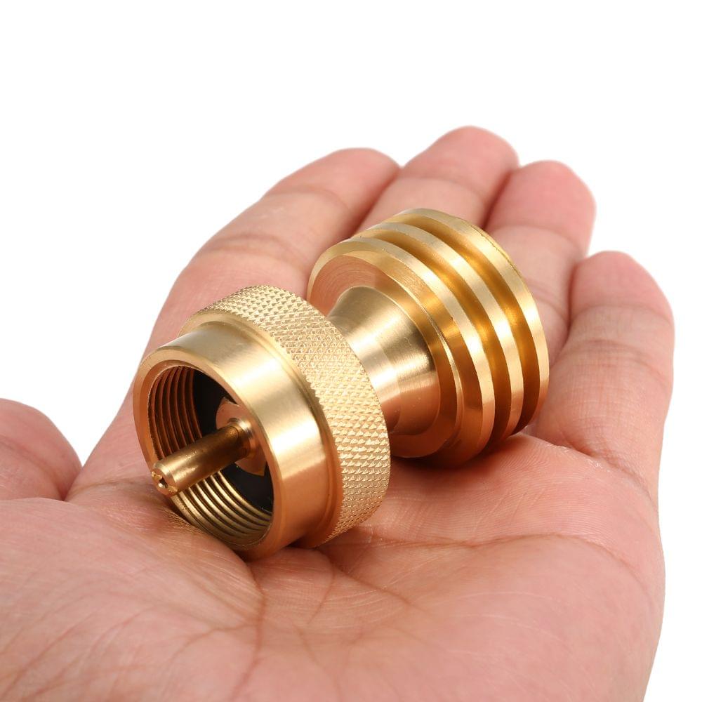 Solid Brass Steak Saver Adapter 1LB/16.4oz Propane Connector - Style-1