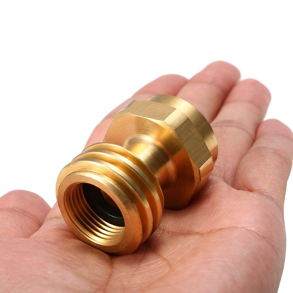 Solid Brass Steak Saver Adapter 1LB/16.4oz Propane Connector - Style-2