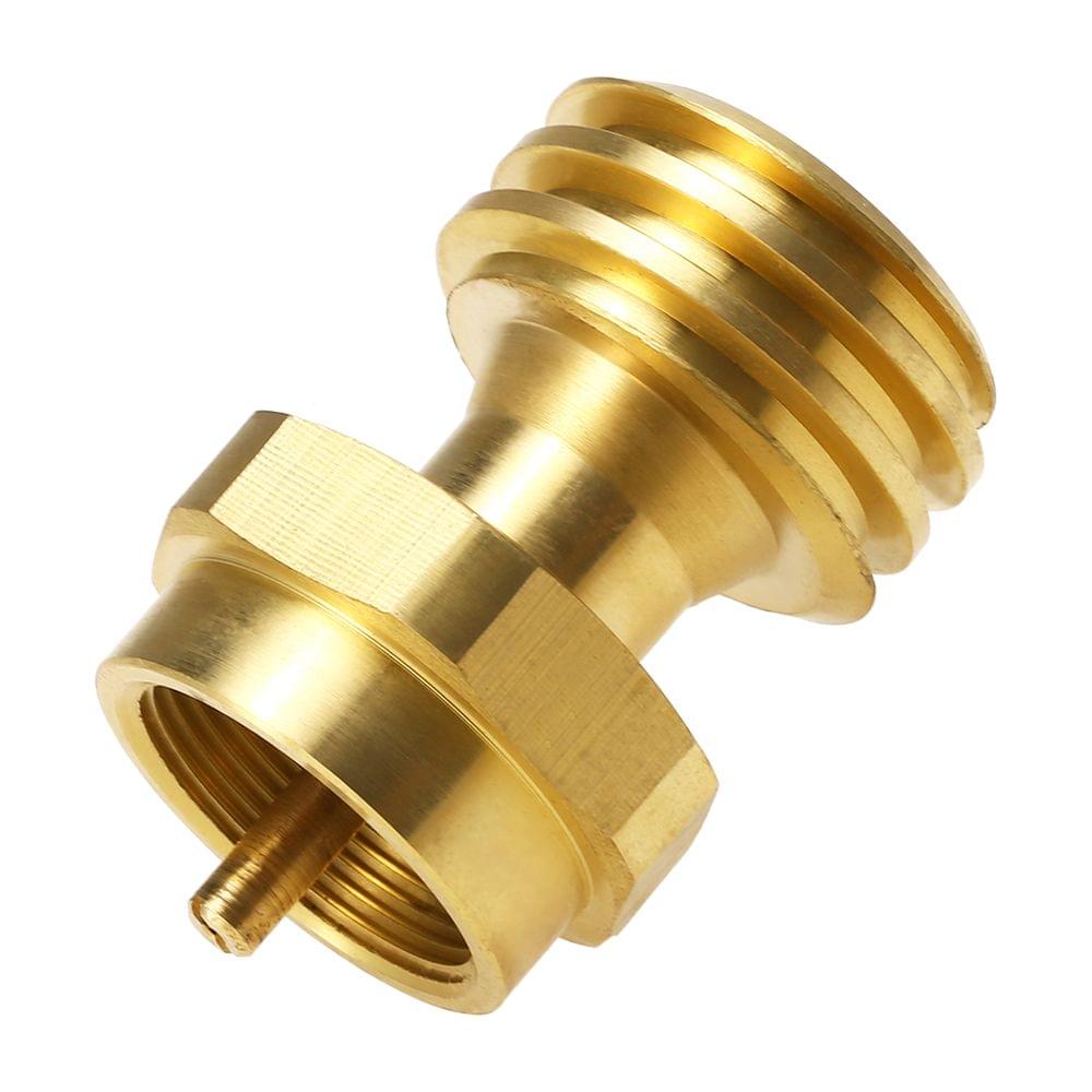 Solid Brass Steak Saver Adapter 1LB/16.4oz Propane Connector - Style-2