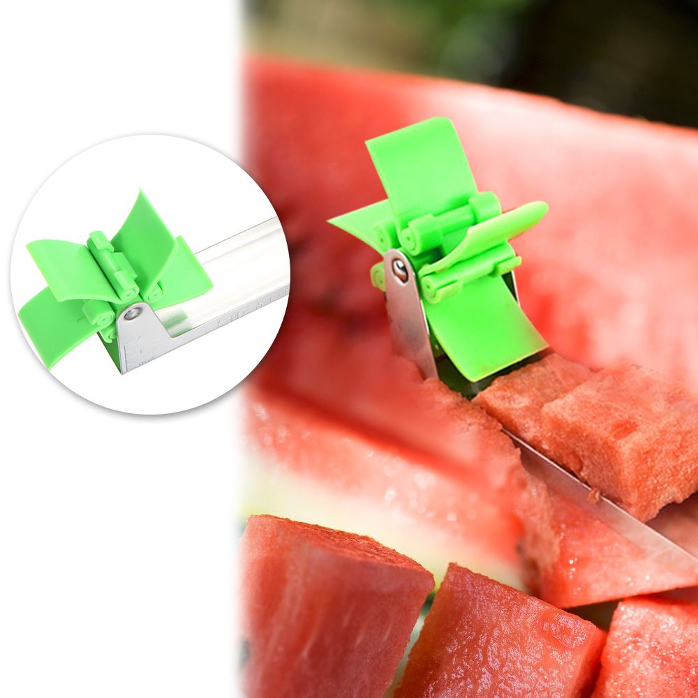 Outdoor Watermelon Slicer Cutter Tongs Fruit Melon Stainless