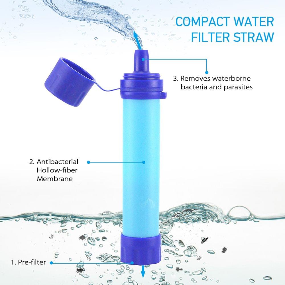 Outdoor Water Filter Straw Water Filtration System Water - S